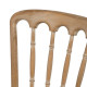 Silla de Comedor Beige Natural Madera de caucho Algodón Poliéster 45 x 46 x 92 cm