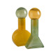 Decorative Figure Yellow Green Bottle 16,8 x 16,8 x 33,5 cm