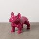 Decorative Figure Fuchsia Dog 88 x 38 x 63 cm