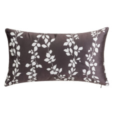 Cushion RISE Grey Printed Velvet 50 x 10 x 30 cm