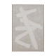 Cuadro Blanco Gris Abstracto 80 x 3,5 x 120 cm