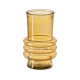 Vase Yellow recycled glass 10 x 10 x 17 cm