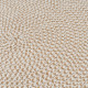 Alfombra Blanco Beige 110 x 110 x 0,2 cm