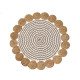 Alfombra NATUR V Blanco Natural 90 x 90 x 1 cm