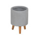 Set of Planters Beige Grey 36 x 36 x 56 cm (3 Units)