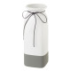 Vase White Grey Ceramic 11 x 11 x 30,5 cm