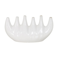 Jarrón Blanco Cerámica 47 x 16 x 25 cm