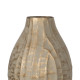 Jarrón Beige Dorado Hierro 16 x 16 x 30 cm