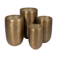 Vase Golden Aluminium 45,7 x 45,7 x 81 cm