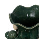 Jarrón Blanco Verde Cerámica 24 x 24 x 31,5 cm
