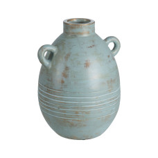 Jarrón Turquesa Terracota 29 x 31 x 40 cm