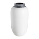 Vase White Terracotta 26 x 28 x 48 cm