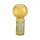 Jarrón Amarillo Verde Cristal
