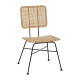 Silla de Comedor Negro Natural