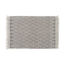 Alfombra Blanco Negro 160 x 230 x 1 cm