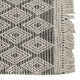 Alfombra Blanco Negro 160 x 230 x 1 cm