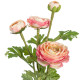 Decorative Plant Polyester Polyethylene Iron Flower 11 x 11 x 36 cm