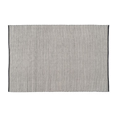 Alfombra Blanco Negro 200 x 300 x 1 cm