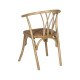 Dining Chair Brown 55 X 50 X 81 CM