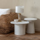 Centre Table WILMA White MDF Wood 57 x 57 x 40 cm