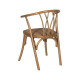 Dining Chair Brown 55 X 50 X 81 CM