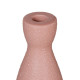 Candleholder Pink Ceramic 9,5 x 9,5 x 20 cm