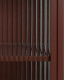 Vitrina con Doble Puerta de Cristal Teja Cristal Hierro 52 x 33 x 90 cm
