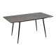 Expandable table Black Grey Iron 120 x 80 x 75 cm