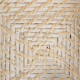 Napkin holder White Bamboo Rattan 18 x 18 x 6 cm