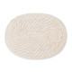 Table Mat White Bamboo Rattan 40 x 30 x 0,5 cm