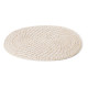 Table Mat White Bamboo Rattan 40 x 30 x 0,5 cm