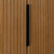 Aparador ORLEANS Negro Natural Hierro Madera MDF 104 x 53 x 203 cm