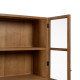 Display Stand MARIGNI Black Natural Crystal Iron MDF Wood 84,5 x 42,5 x 198 cm