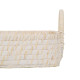 Bandeja Blanco Bambú Ratán 45 x 34 x 13 cm (2 Unidades)