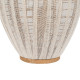 Farol Beige Natural Bambú Cristal 36 x 36 x 56 cm
