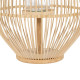 Farol Natural Bambú Cristal 35 x 35 x 66 cm