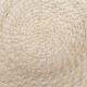 Centerpiece White Bamboo Rattan 35 x 35 x 8 cm (2 Units)
