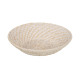 Centerpiece White Bamboo Rattan 35 x 35 x 8 cm (2 Units)