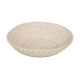 Centerpiece White Bamboo Rattan 35 x 35 x 8 cm (2 Units)