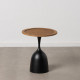 Mesita Auxiliar Negro Dorado 50 x 50 x 57 cm
