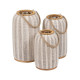 Lantern Beige Natural Bamboo Crystal 25 x 25 x 45 cm