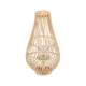 Lantern Natural Bamboo Crystal 30 x 30 x 55 cm
