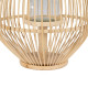 Lantern Natural Bamboo Crystal 30 x 30 x 55 cm