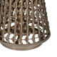 Farol Gris Bambú Cristal 38 x 38 x 57 cm