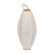 Farol Beige Natural Bambú Cristal 40 x 40 x 83 cm