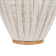Farol Beige Natural Bambú Cristal 40 x 40 x 83 cm