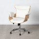 Armchair White Natural 68 x 62 x 85 cm
