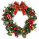 Corona de Navidad Multicolor PVC 40 x 40 x 15 cm