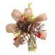 Christmas bauble Multicolour Natural Plastic Fibre 10,5 x 4 x 20 cm (3 Units)