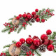 Adorno Navideño Rojo Multicolor Plástico Piñas 50 cm